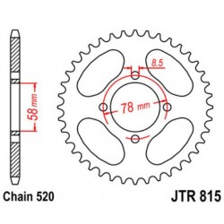 JT звезда задняя JTR815