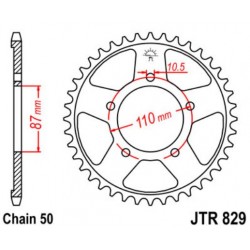 JT звезда задняя JTR829