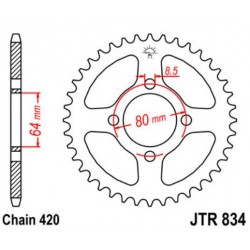 JT звезда задняя JTR834