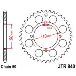 JT звезда задняя JTR840