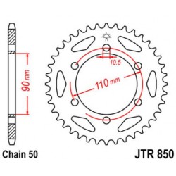 JT звезда задняя JTR850