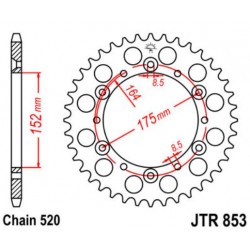 JT звезда задняя JTR853