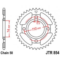 JT звезда задняя JTR854