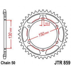 JT звезда задняя JTR859