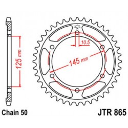 JT звезда задняя JTR865