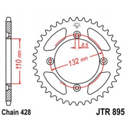 JT звезда задняя JTR895