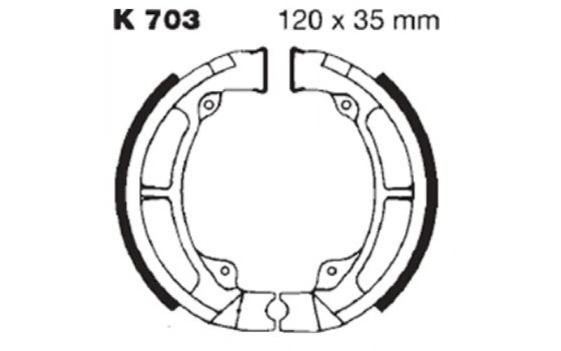 Колодки тормозные EBC K703