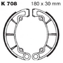 Колодки тормозные EBC K708