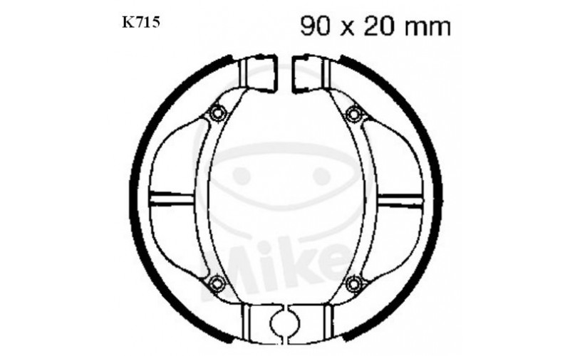 Колодки тормозные EBC K715