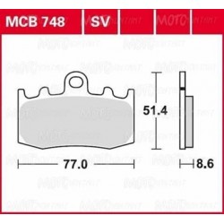 Колодки тормозные синтетические Lucas TRW для BMW R 1200, Brake Pads MCB748SV (225101603, FT4123, 34117660448, 34117671780, 34117683064, 34117690259))