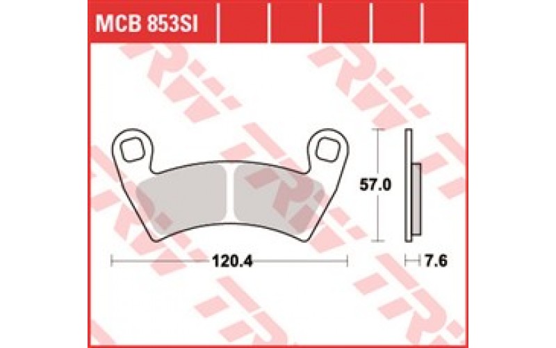 Колодки тормозные синтетические Lucas TRW для Polaris MRZR 1000, Brake Pads MCB853SI (2208933,  2209279 2208933 2208078 2205949 2203747 1912508 1911228, FA452R)