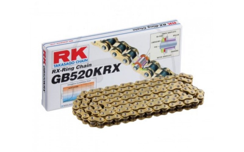 Приводная цепь, Япония, открытая, RK X-RINGK GB520KRX/094