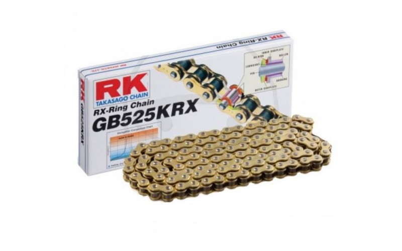 Приводная цепь, Япония, открытая, RK X-RINGK GB525KRX/108