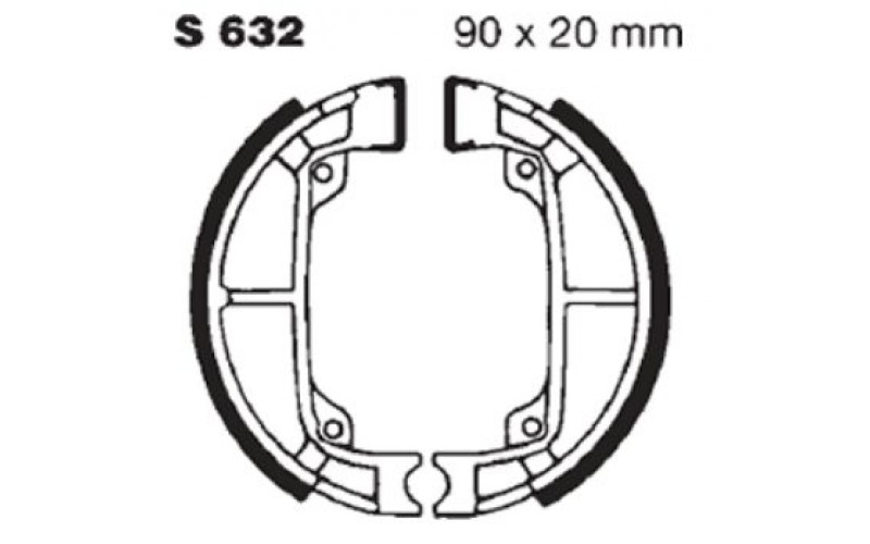 Колодки тормозные EBC S632