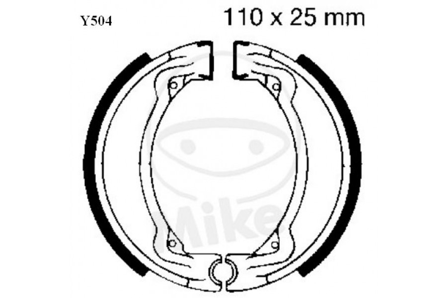 110 25 4 4. Yamaha DT 125 задние колодки. Задние колодки Ямаха ДТ 50.