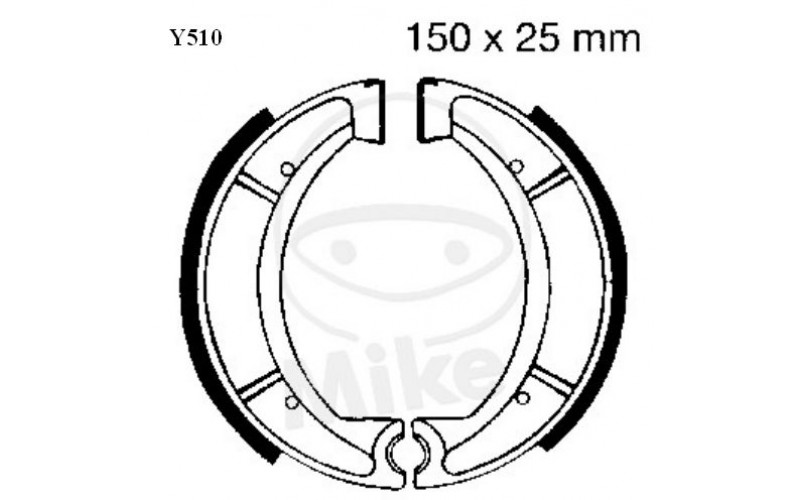 Колодки тормозные EBC Y510