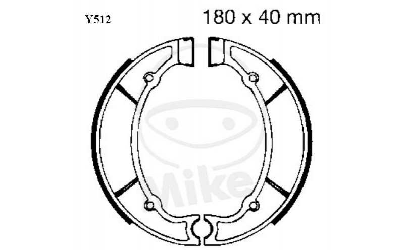 Колодки тормозные EBC Y512