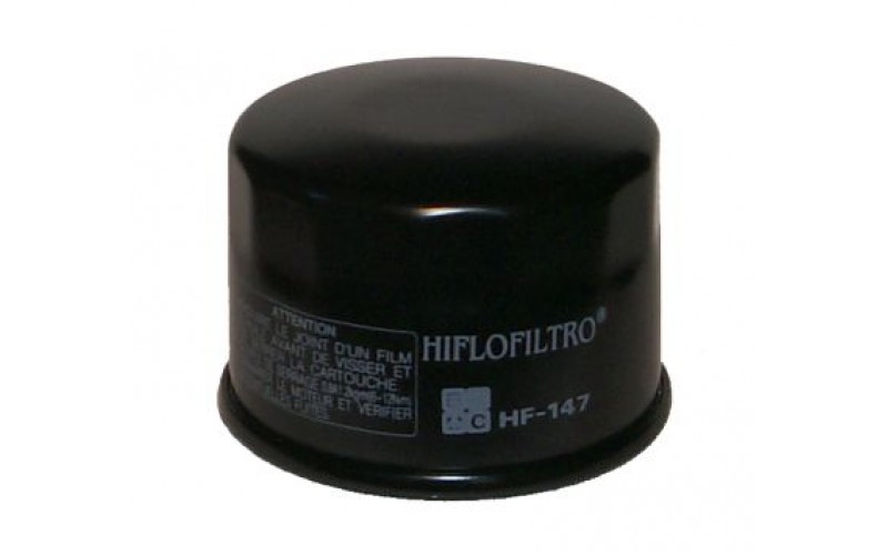Фильтр масляный Hiflo для Yamaha, Kymco, oil filter HF147 (1541A-LBA2-E00,  5DM-13440-00-00, B16-E3440-00-00)